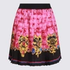 Versace Jeans Couture Woman Mini Skirt Fuchsia Size 4 Polyester In Fuchsia