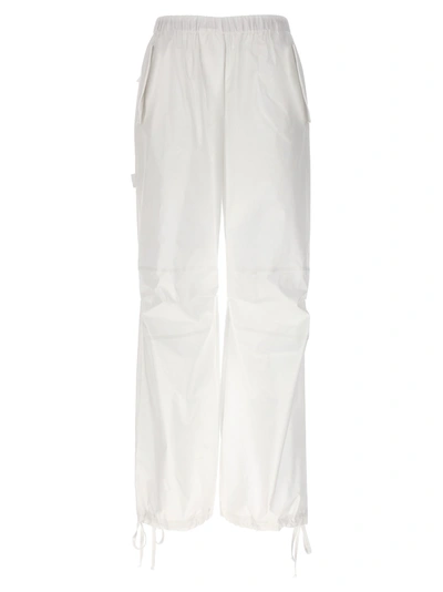 Nude Cargo Pants In White