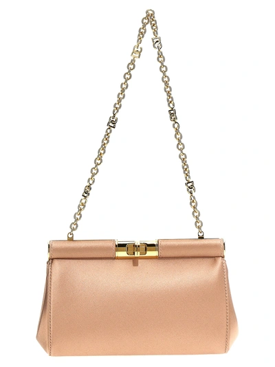 Dolce & Gabbana Marlene Small Shoulder Bag In Beige