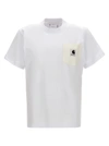 Sacai Carhartt Wip Zip-detailed Logo-appliquéd Canvas-trimmed Cotton-jersey T-shirt