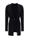 Chloé Belted Fine-knit Cardigan In Black
