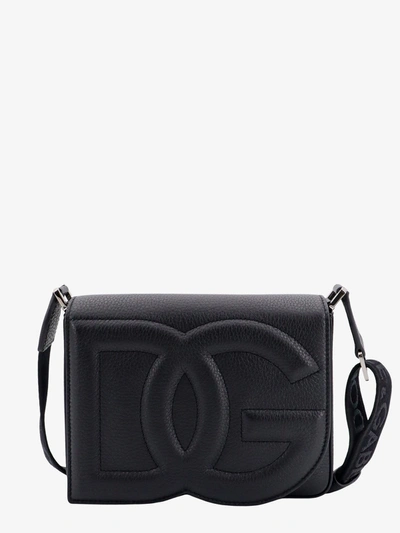 Dolce & Gabbana Man Dg Logo Man Black Shoulder Bags