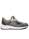 GOLDEN GOOSE GOLDEN GOOSE MAN GOLDEN GOOSE 'RUNNING DAD' GREEN LEATHER SNEAKERS