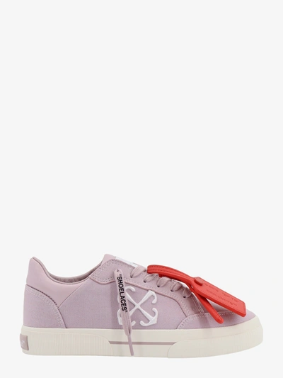 Off-white New Low Vulcanized Canvas Sneakers In Purple