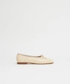 Mansur Gavriel Leather Dream Ballet Flats In Dune