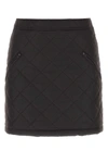 Burberry Dark Brow Cotton Mini Skirt In Brown