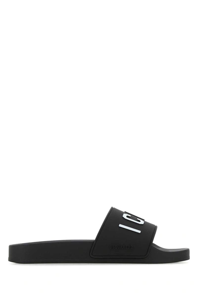 Dsquared2 Slippers And Clogs Rubber Black