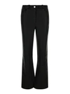 ARMA BLACK WIDE TROUSERS IN LEATHER WOMAN
