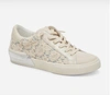 DOLCE VITA ZINA SNEAKERS IN CREAM BLUE LACE