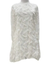 Staples Fluffy Feather Mini Dress In White In White