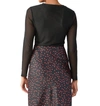 Sanctuary Main Squeeze Long Sleeve Mesh Top In Black