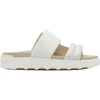 Sorel Viibe Asymmetric Slide Sandal In White