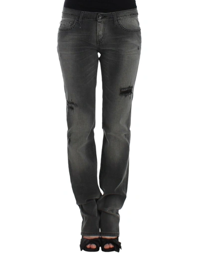 Costume National Straight Leg Women's Jeans In Grey