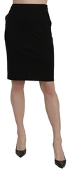 GF FERRE' HIGH WAIST PENCIL CUT KNEE LENGTH FORMAL WOMEN'S SKIRT