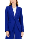 Tahari Asl One-button Blazer In Blue