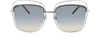 MARC JACOBS SUNGLASSES MARC 9/S TYYB0 SILVER METAL SQUARE OVERSIZED WOMEN'S SUNGLASSES