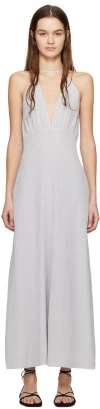 Totême Double-halter Silk Long Dress In White