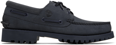 Timberland Indigo Authentic Boat Shoes In Ep2 Dark Blue Nubuck