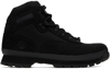 TIMBERLAND BLACK EURO HIKER BOOTS