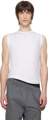 Y/PROJECT WHITE V-NECK TANK TOP