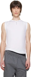 Y/project White V-neck Tank Top In White