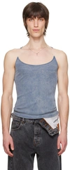 Y/PROJECT BLUE INVISIBLE STRAP TANK TOP