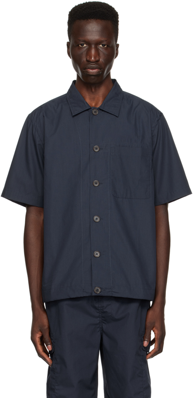 Universal Works Navy Pocket Shirt