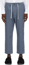 Universal Works Indigo Hi Water Trousers In Indigo