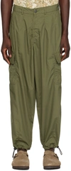 UNIVERSAL WORKS KHAKI LOOSE CARGO PANTS