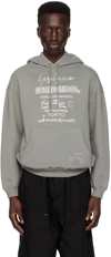 YOHJI YAMAMOTO GRAY NEIGHBORHOOD EDITION HOODIE