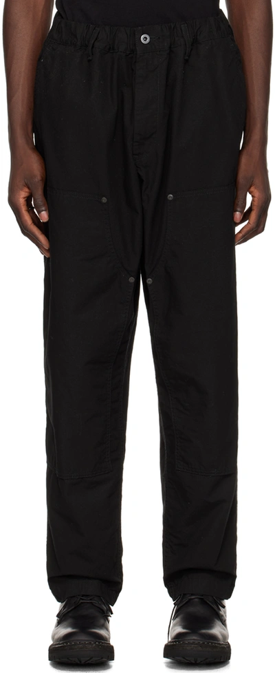 Yohji Yamamoto Straight-leg Cotton Trousers In Black