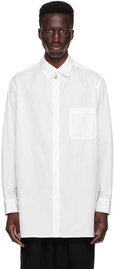 Yohji Yamamoto White Pocket Shirt In 1 White