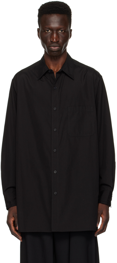 Yohji Yamamoto Black Pocket Shirt In 2 Black