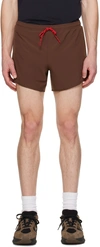 DISTRICT VISION BROWN 5IN TRAINING SHORTS
