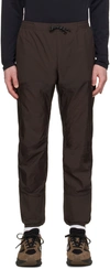 DISTRICT VISION BROWN ULTRALIGHT SWEATPANTS