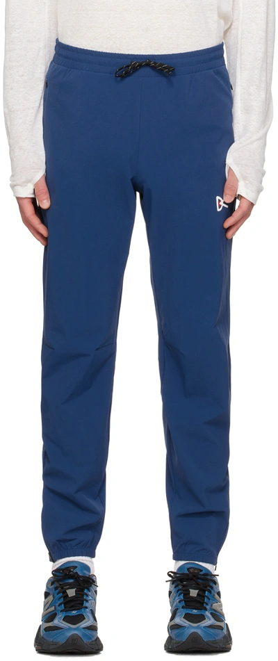 District Vision Blue Lightweight Dwr Sweatpants In Navy