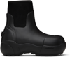 Ambush Elasticated Ankle Welly Boots In Black