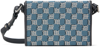 Misbhv Blue Jacquard Monogram Phone Pouch In Blue