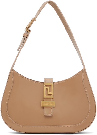 Versace Greca Goddess Small Shoulder Bag In Cream