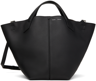 Proenza Schouler Large Chelsea Leather Tote In Black/silver