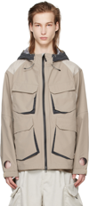 MEANSWHILE TAUPE AIR WINDOW JACKET