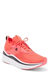 Puma Softride Stakd Running Shoe In Fire Orchid- Black