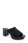 Aerosoles Carma Platform Sandal In Black Elastic