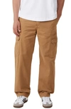 Cotton On Tactical Cargo Pants In Vintage Tobacco Herringbone