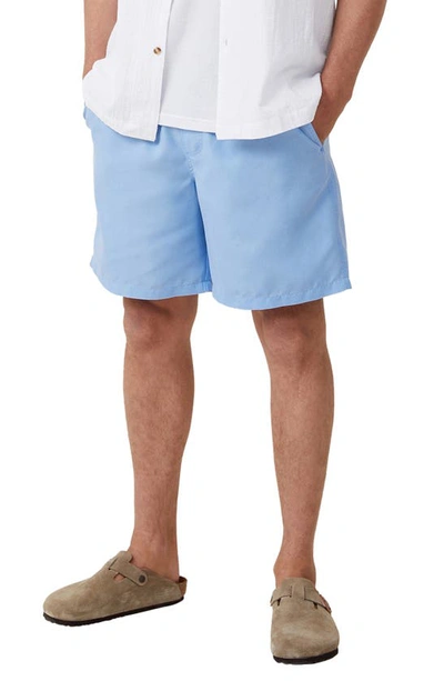Cotton On Men's Kahuna Drawstring Shorts In Pale Blue