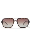 TED BAKER 59MM POLARIZED NAVIGATOR SUNGLASSES