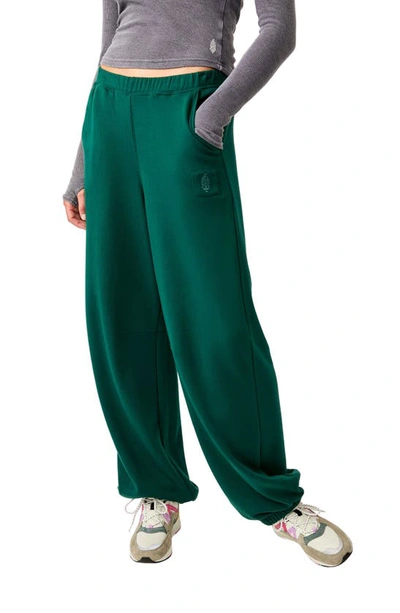 Fp Movement Warm Down Sweatpants In Emerald Green