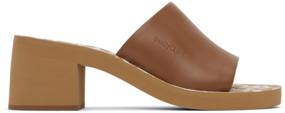 See By Chloé Tan Essie Heeled Sandals In 221-tan