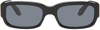 Totême The Regulars Acetate Rectangle Sunglasses In 200 Black