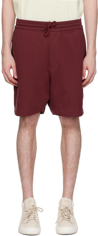 Y-3 Burgundy Loose-fit Shorts In Shadow Red